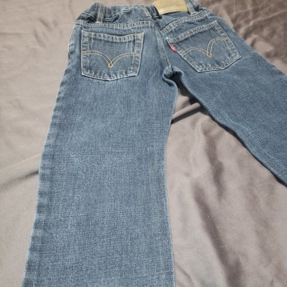 Levi's Jeans 514 Denim Slim Straight Fit Tough Durable 3X Kids Size New NWOT - Picture 5 of 9